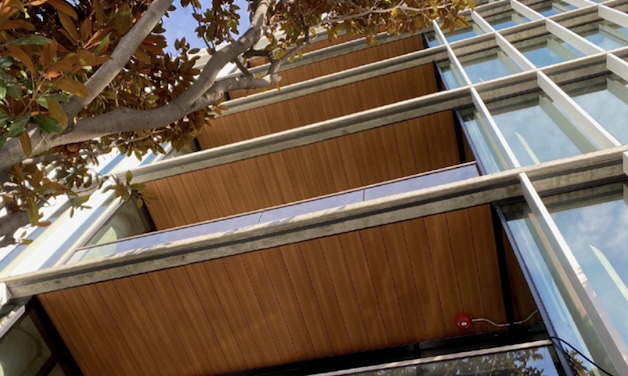 Gebouw in San Francisco, afgewerkt met Trespa® Meteon® Lumen & Wood Decors